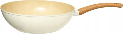 Wok 5FIVE Harmony, 28cm, alumin i farkëtuar, beige