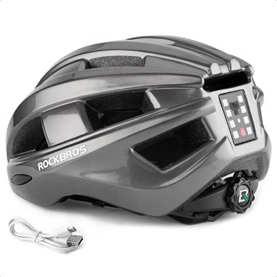 Helmetë biçiklete Rockbros ZK-013TI, me frymim të fortë, gri