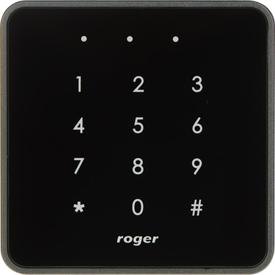 Lexues afërsie me tastierë Roger MCT82M IO, 13.56MHz, për ambiente të brendshme, gri