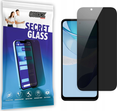 Xham mbrojtës privatësie Grizz SecretGlass për Motorola Moto G 2023, 6.5\", transparencë e errët
