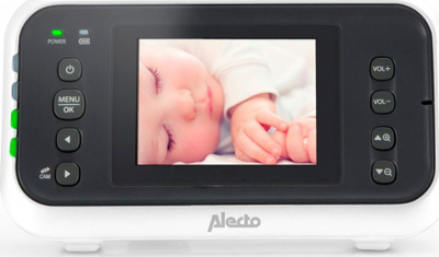 Monitor bebi Alecto DVM-75, ekran 2.4\", rreze deri 300 m, i bardhë