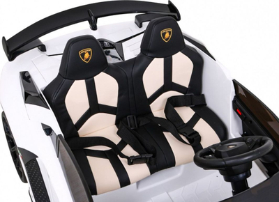 Makina elektrike për fëmijë Lamborghini Aventador SVJ Drift, 12V, me telekomandë, e bardhë