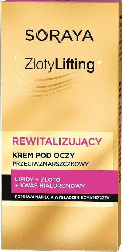 Krem për sy Soraya Zloty Lifting, kundra rrudhave, 15ml