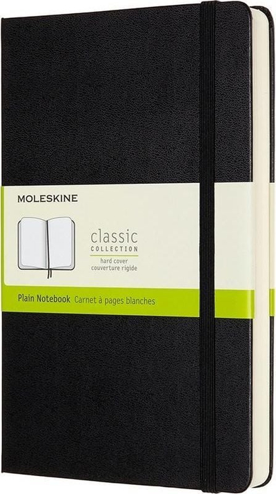 Тетратка Moleskine Classic Expanded, A5 13 x 21 cm, 400 страници, со тврд повез, црна