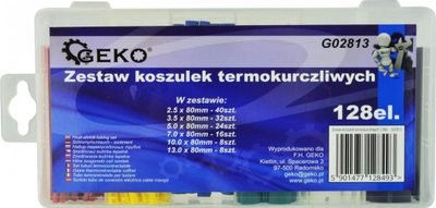 Set sfurqesh betoni GEKO 128 copë, 2.5 deri 13 mm
