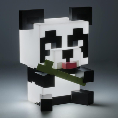 Dritë dekorative Paladone Minecraft Panda Icon Light, 11cm, me bateri, shumëngjyrëshe