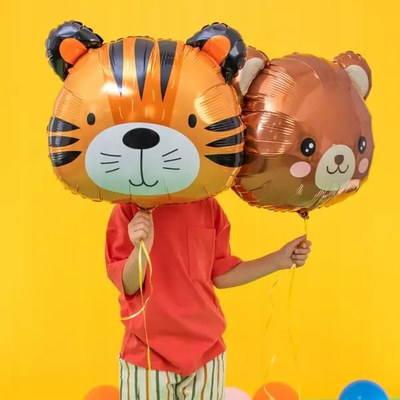 Balonë folje Tiger, 52x57cm, shumëngjyrëshe