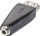 Adapter audio Wentronic Goobay 93982, USB 2.0 A femër, 3.5 mm stereo, i zi