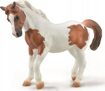 Фигура играчка Collecta Chincoteague Pony Chestnut Pinto, минијатурно животно, повеќебојна