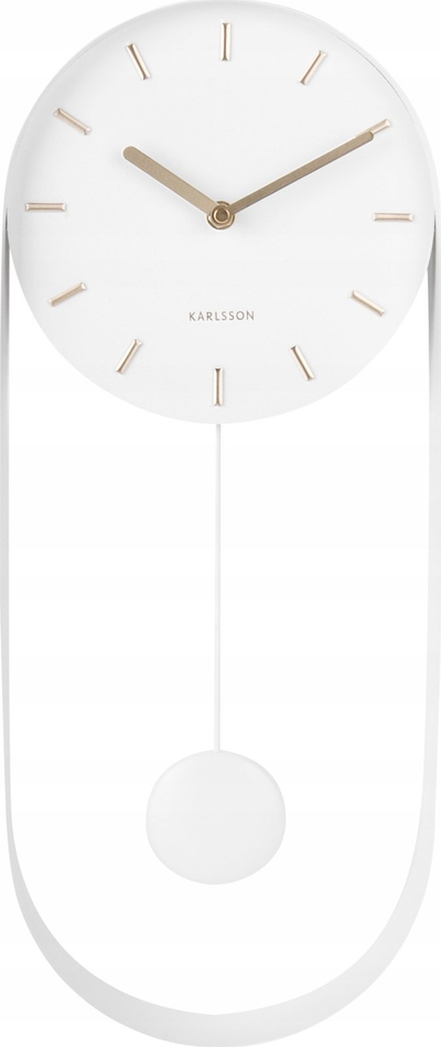 Orë muri Karlsson Pendulum Charm, 50x20cm, çelik, e zezë