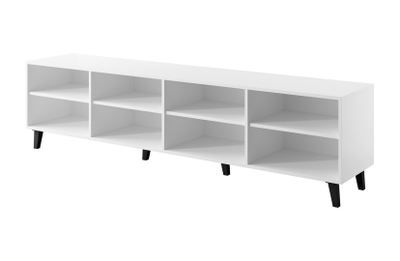Komodë TV Cama Meble Bari, MDF, 200x42x52 cm, e bardhë