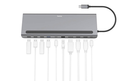 Docking Station USB-C Hama CONNECT2OFFICE PRO, 10 porte
