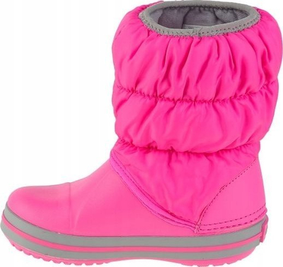 Çizme dimri për kalamaj Crocs Winter Puff Boot Jr 14613-6TR, të ngrohta, rozë
