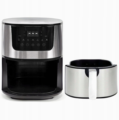 Fritezë me ajër Linbox Oil-free, 4.5L, 1400W, inox e zezë