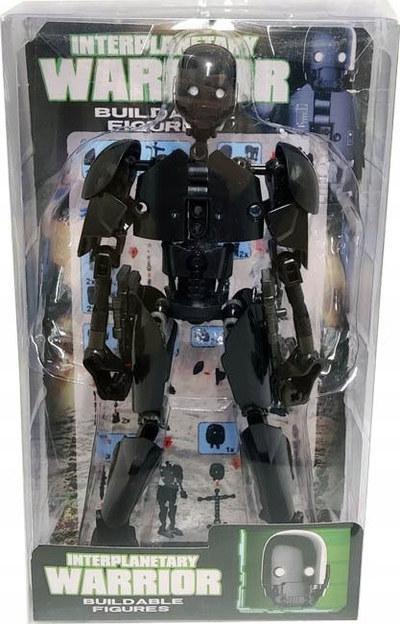 Figurinë aksioni Interplanetary Warrior Pierot, model me armë, 15.5x27.5x6cm, me ngjyra nga të gjitha