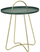 Tavolinë e vogël Grent Small Table, 45x59 cm, ngjyrë jeshile satin, me këmbë të arta