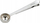 Lugë kafeje me kapëse KingHoff KH-1274, çelik inox, argjend