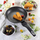 Тиган Tiross Frying Pan, 24 cm, облога мермер, сива