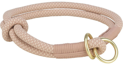 Qafore qeni Flamingo Soft Rope Pull Stop, litar i butë najloni, me rregullim edhe kufizim tërheqjeje, rozë pastel
