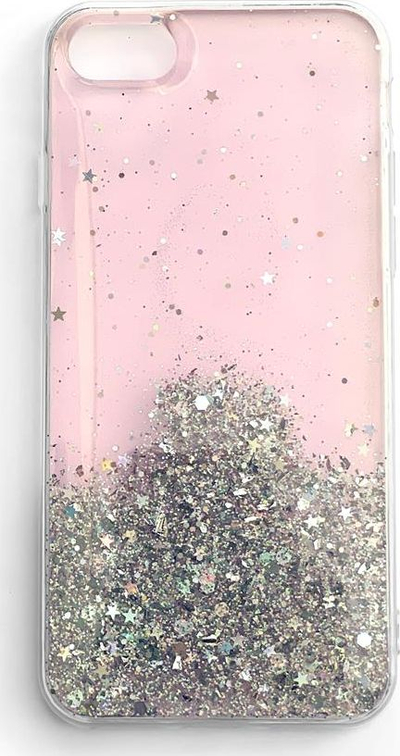 Kapak telefoni Wozinsky Star Glitter për Xiaomi Redmi K40 Pro Plus K40 Pro K40 Poco F3, TPU, me shkëlqim, rozë