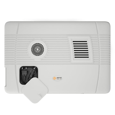 Frigorifer turistik Peme Essential 27 Adventure, 46.5L, 12V dhe 230V, gri me të bardhë