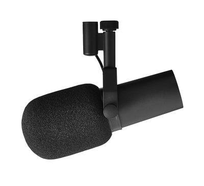Mikrofon dinamik Shure SM7B, për vokal dhe podcast, i zi