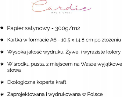 Kartolinë urimi Cardie Occasional Chicks, A6, me zarf miqësor me mjedisin