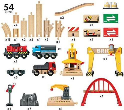 Set hekurudhe lodër Brio Cargo Railway Deluxe