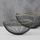 Set shporta dekorative Yoko, metal, 2 copë, të zeza me ari