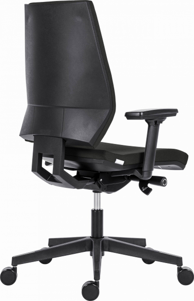 Karrige zyre ergonomike Powerton ERGO SIMA Office, mbështetje lumbare, mbështetëse krahësh 3D, e zezë