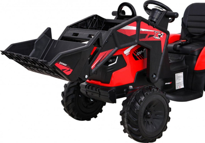 Traktor elektrik për fëmijë Buggy 720 T, 12V, me rimorkio, i kuq