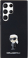Kllëf telefoni Karl Lagerfeld Silicone Ikonik Metal Pin për Samsung Galaxy S24 Plus S926, silikoni, i zi