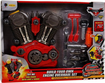 Lodër motor makine Bohui 661-183, çmontues, drita dhe zë, e kuqe