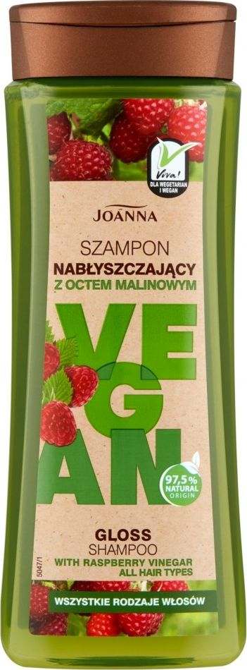 Shampo flokësh Joanna Vegan Gloss me uthull lamshie, 300ml
