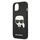 Mbrojtëse telefoni Karl Lagerfeld Karl Head, për iPhone 13 Mini, nga PU Saffiano, e zezë