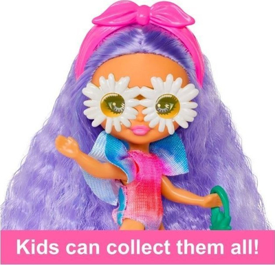 Kukull Barbie Extra Fly Mini Minis, 8cm, plazh, vjollcë