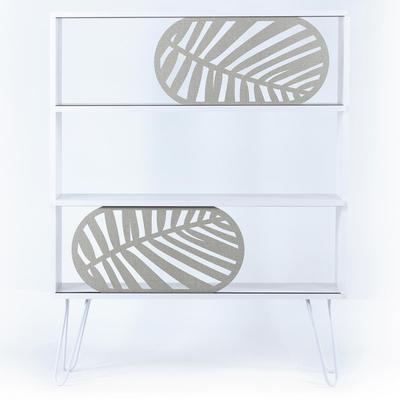 Raft për libra Sillia 94×25×117 cm (HM9181.01), bardhë