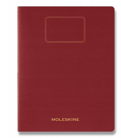 Fletore Moleskine Student Cahier XXL, 21.6×27.9cm, me vija, e kuqe