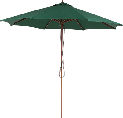 Çadër kopshti Beliani Toscana, 270cm, mbrojtje UV, jeshile e errët