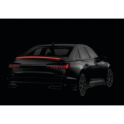 Shirit Led Spoiler Karboni I Kuq 120cm 12v