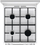 Shporet Gorenje GG5A14WJ, 50cm, furre me gaz 70L, i bardhë