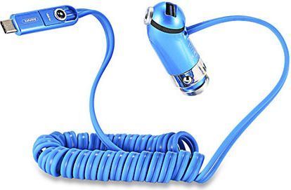 Karikues veture Remax RCC211, 2.4A, kabull spiral, blu