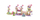 Lodër ndërtuese Marioinex Waffle Mini Blocks Princess, 280 copa, me figura princeshash, shumëngjyrëshe