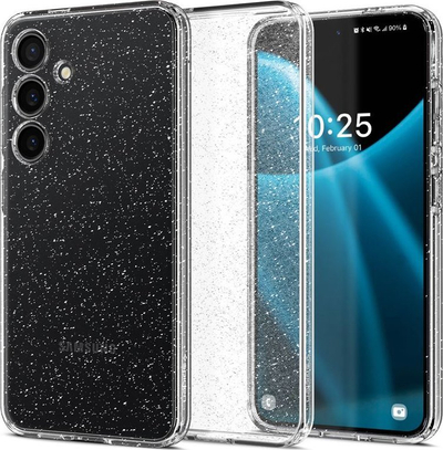 Mbulesë telefoni Spigen Liquid Crystal Glitter, për Samsung Galaxy S24, transparente me shkëlqim