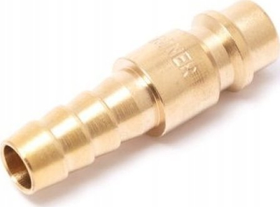 Fiting pneumatik Partner, filetë e jashtme 1/2", dalje barb 12 mm, bronzi