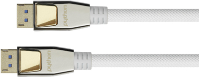 Kabllo DisplayPort Premium DP20 PY030W, 2.0, 54 Gbit/s, 8K 60Hz, bakër