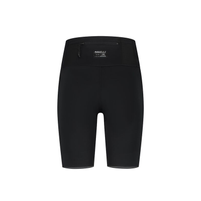 Shorts për vrapim Rogelli Distance, për femra, me xhepa, të zeza