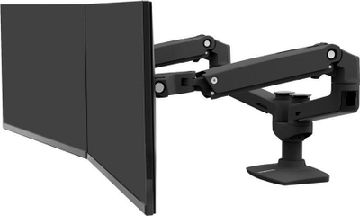 Mbajtëse tavoline për monitorë Ergotron LX Dual 45-245-224, për 2 monitorë deri 27", argjendtë