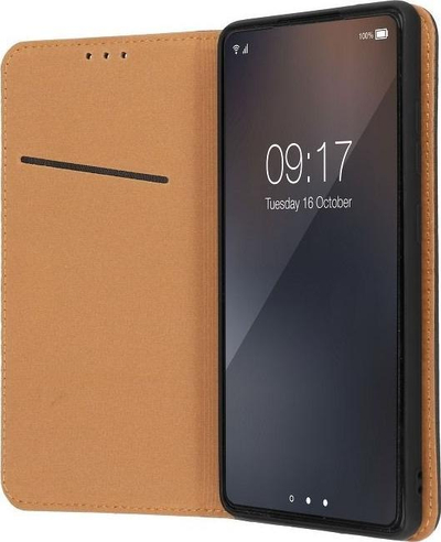 Këllëf telefoni Forcell Smart Pro për Samsung Galaxy A52 5G, lëkurë, kapak si libër, i zi