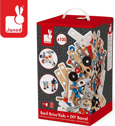 Set ndërtimi Janod, 100 elemente